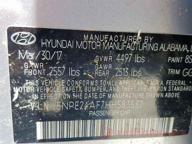 5NPE24AF7HH583532 2017 HYUNDAI SONATA