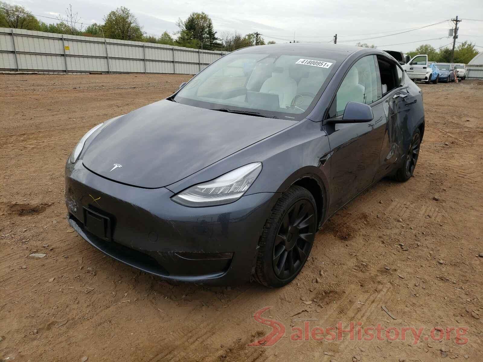 5YJYGDEE7MF075408 2021 TESLA MODEL Y