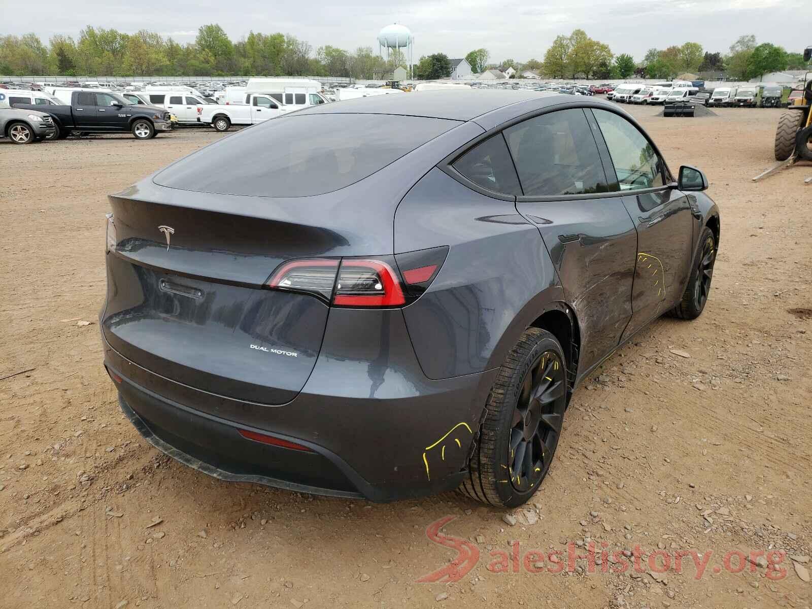 5YJYGDEE7MF075408 2021 TESLA MODEL Y