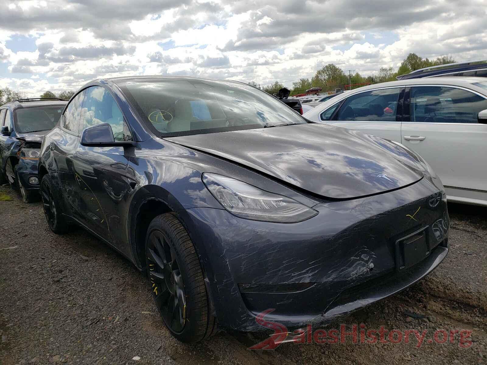 5YJYGDEE7MF075408 2021 TESLA MODEL Y