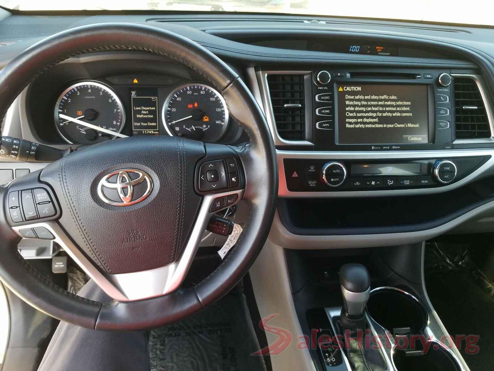 5TDZZRFHXJS247040 2018 TOYOTA HIGHLANDER