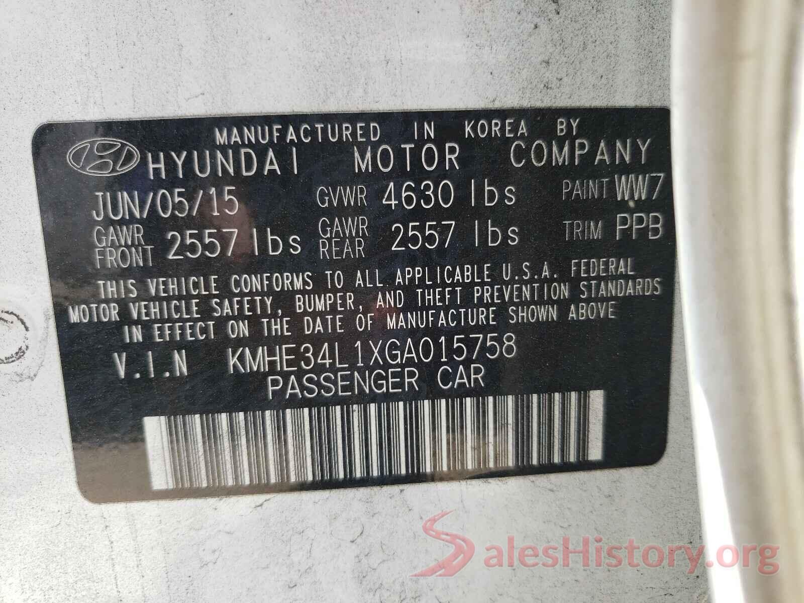 KMHE34L1XGA015758 2016 HYUNDAI SONATA