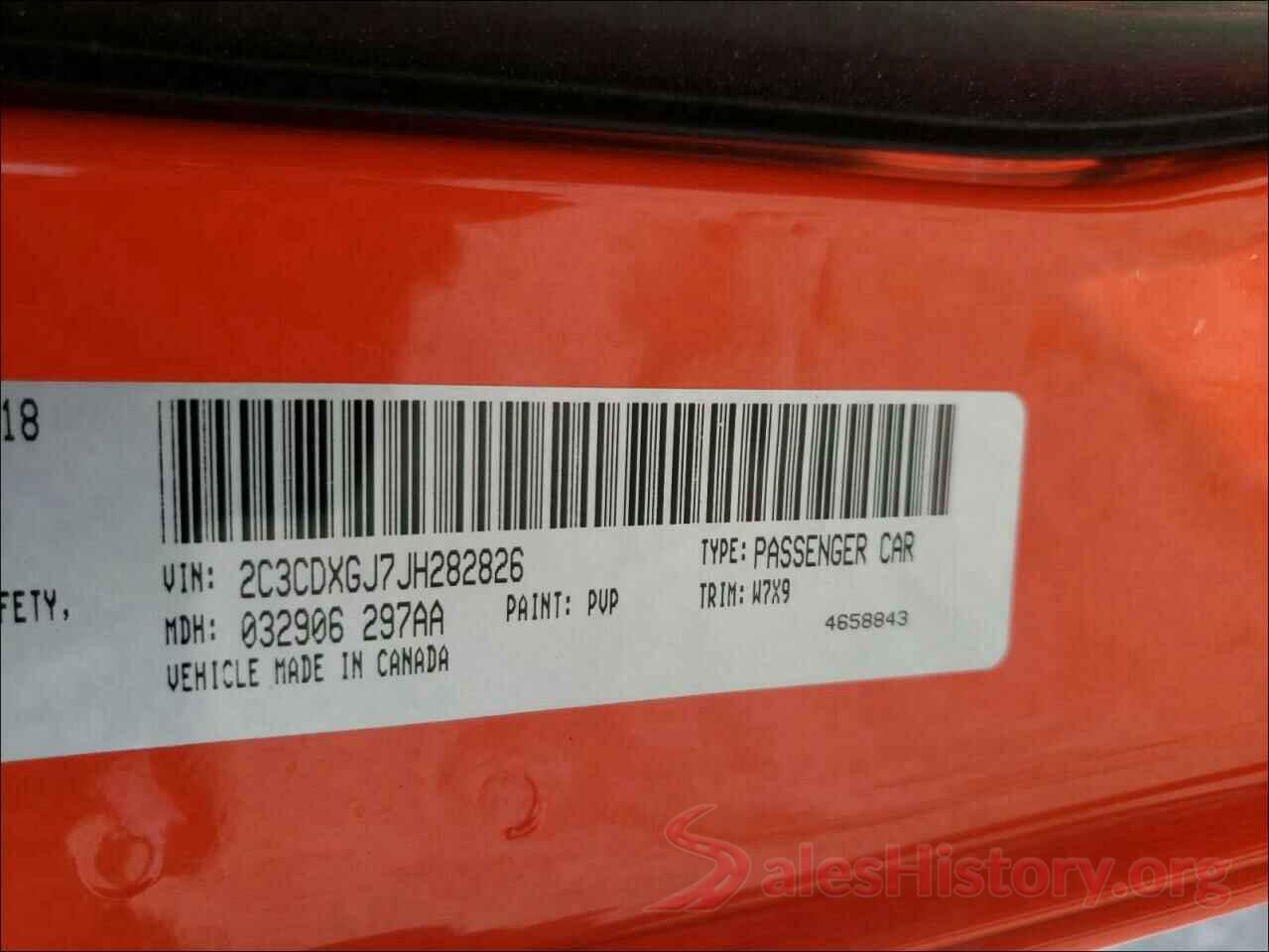 2C3CDXGJ7JH282826 2018 DODGE CHARGER