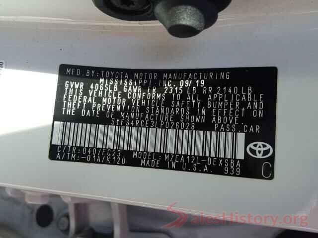 5YFS4RCE3LP026028 2020 TOYOTA COROLLA