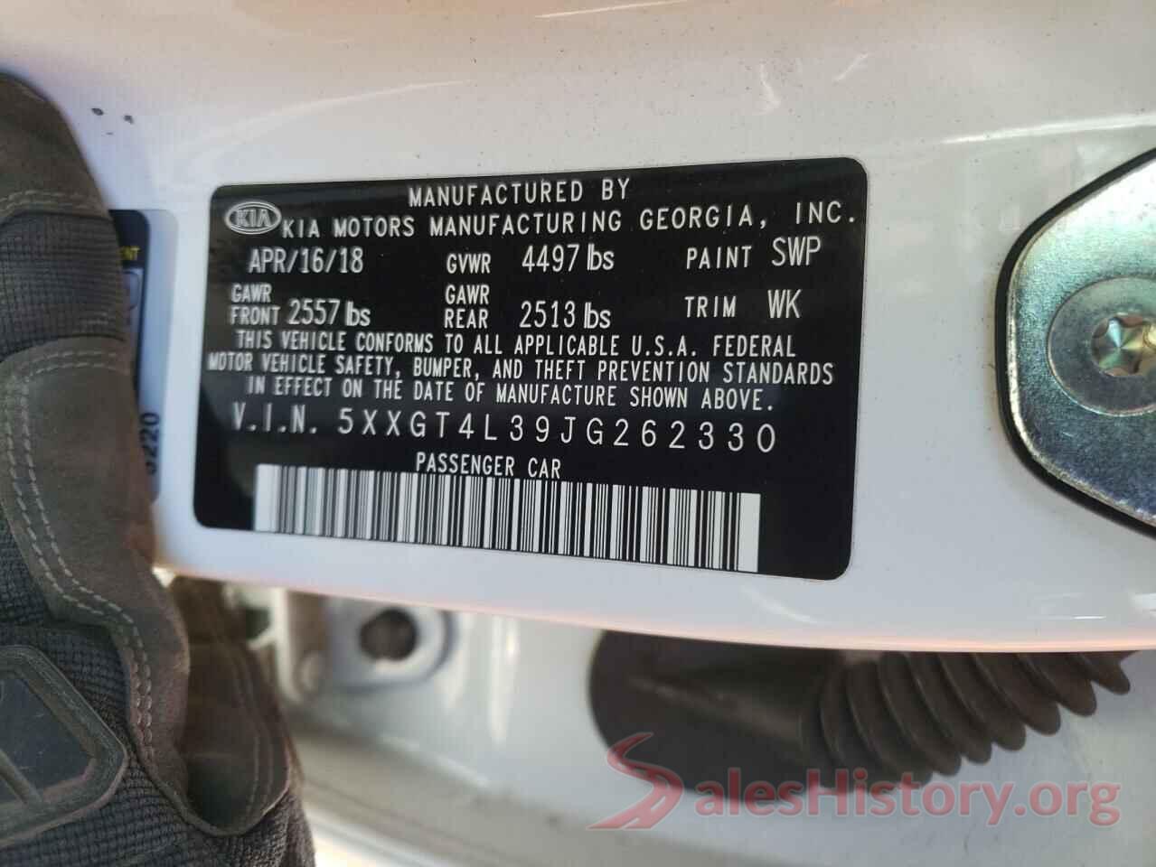 5XXGT4L39JG262330 2018 KIA OPTIMA