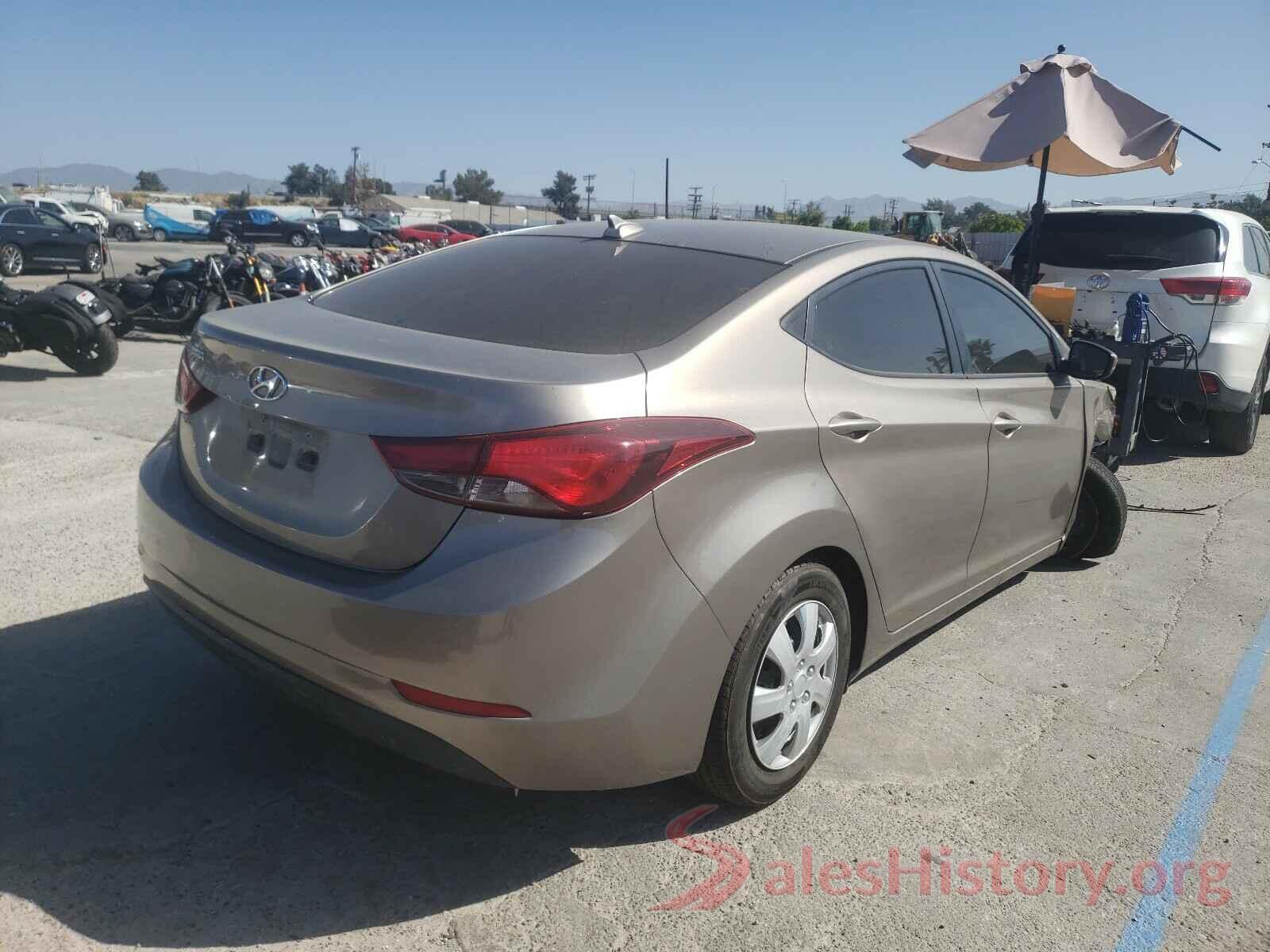 5NPDH4AE5GH705661 2016 HYUNDAI ELANTRA