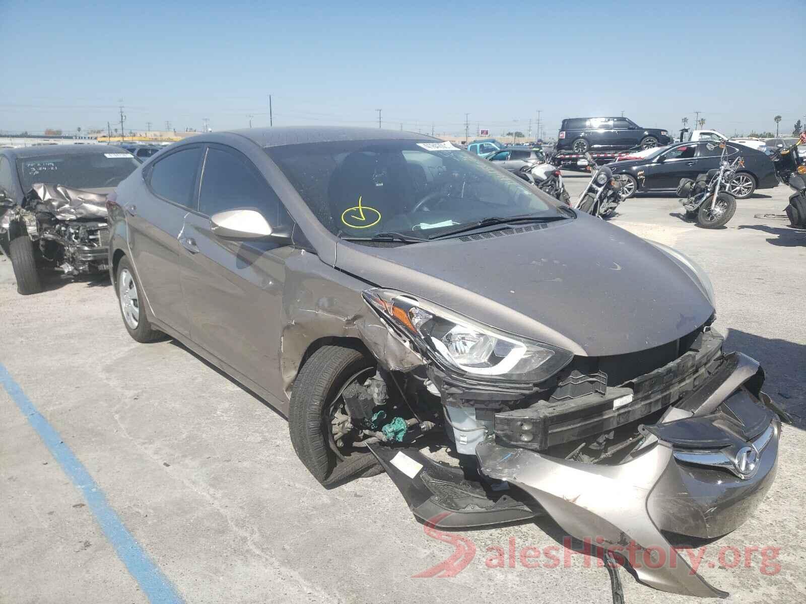 5NPDH4AE5GH705661 2016 HYUNDAI ELANTRA