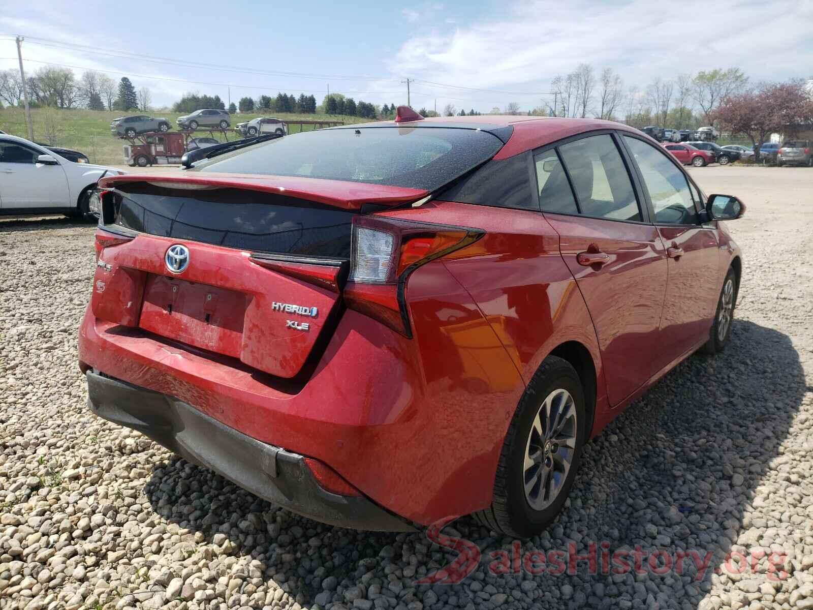 JTDKARFU3K3080576 2019 TOYOTA PRIUS