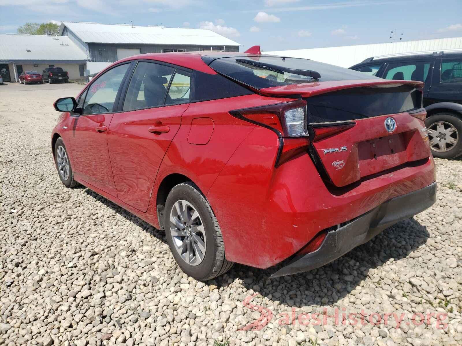 JTDKARFU3K3080576 2019 TOYOTA PRIUS