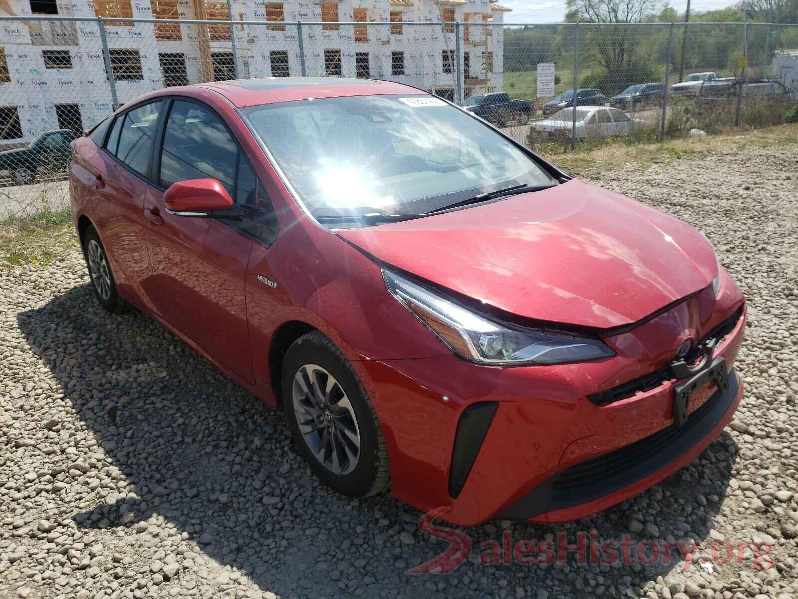 JTDKARFU3K3080576 2019 TOYOTA PRIUS