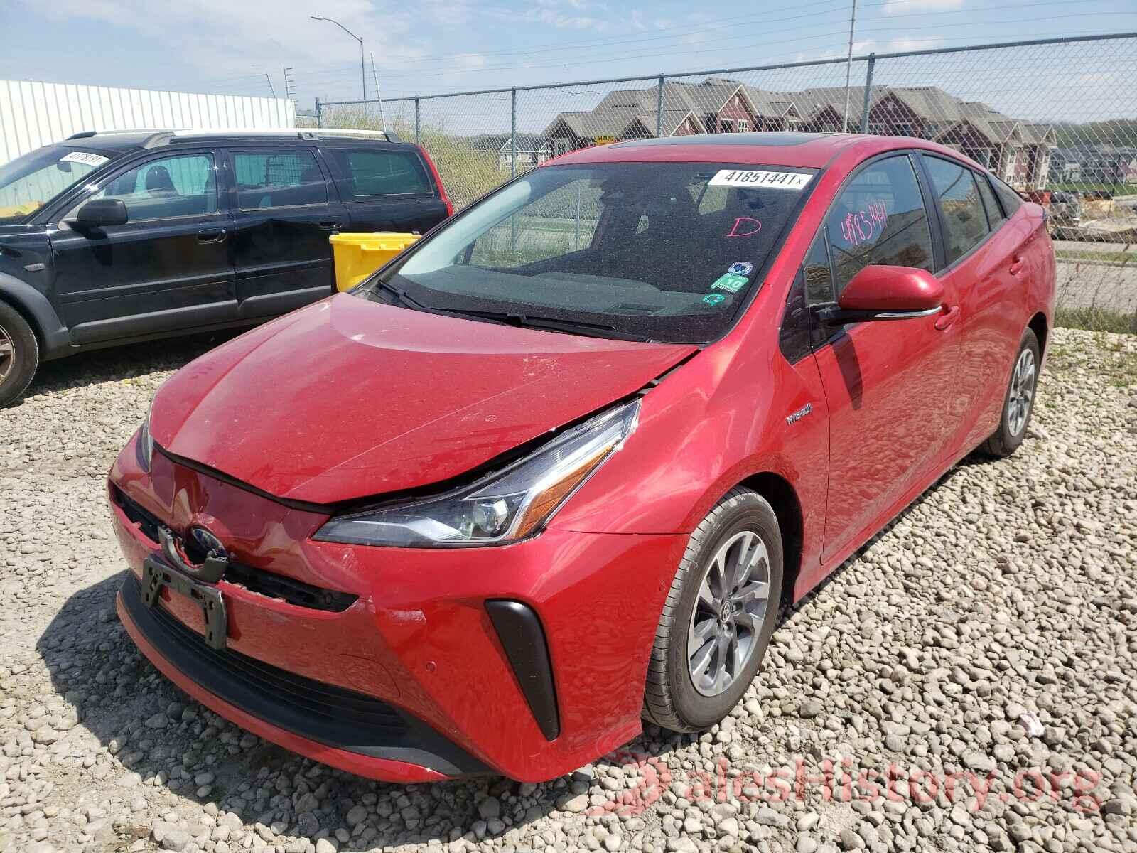 JTDKARFU3K3080576 2019 TOYOTA PRIUS