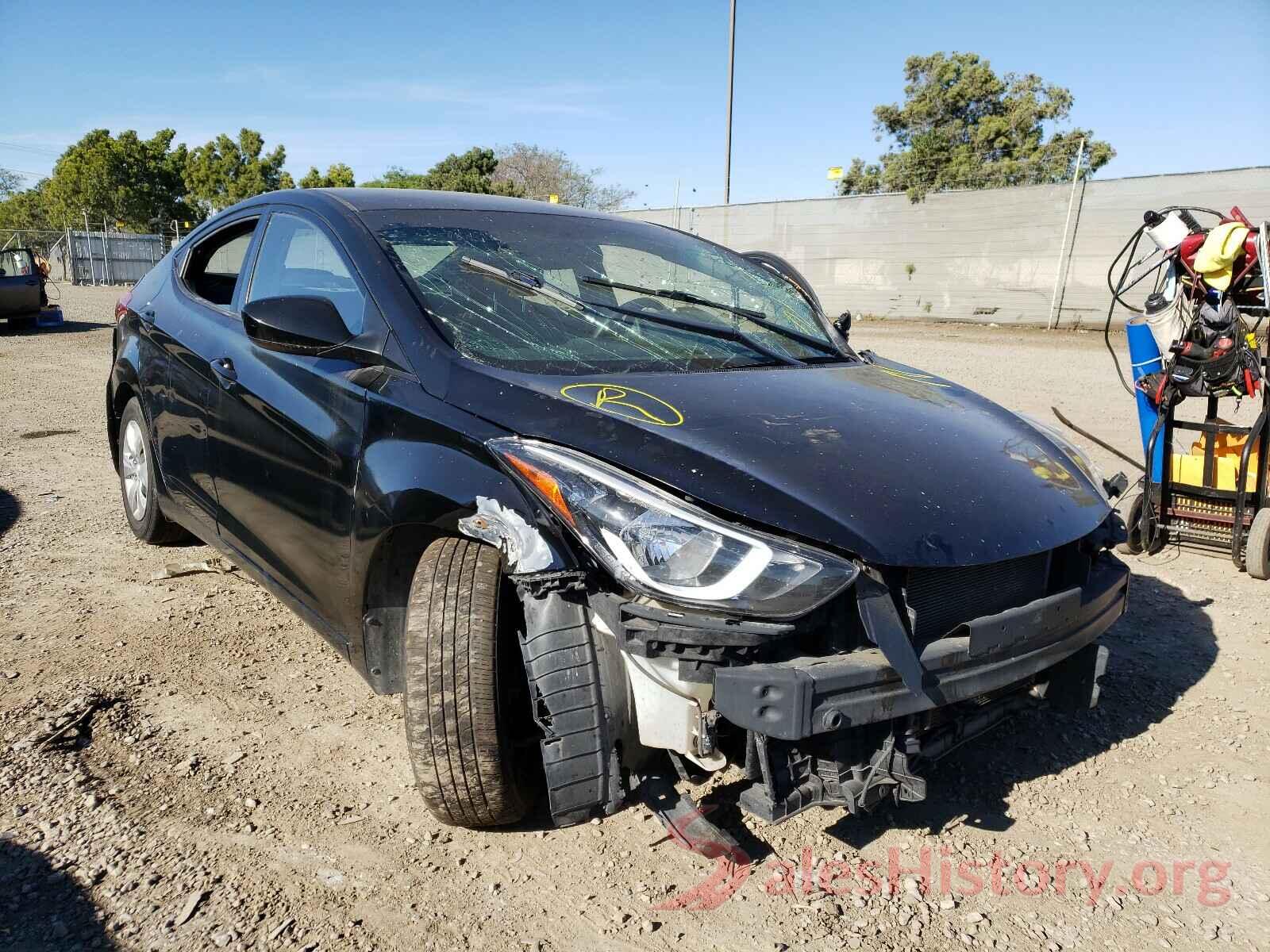 KMHDH4AE6GU531066 2016 HYUNDAI ELANTRA