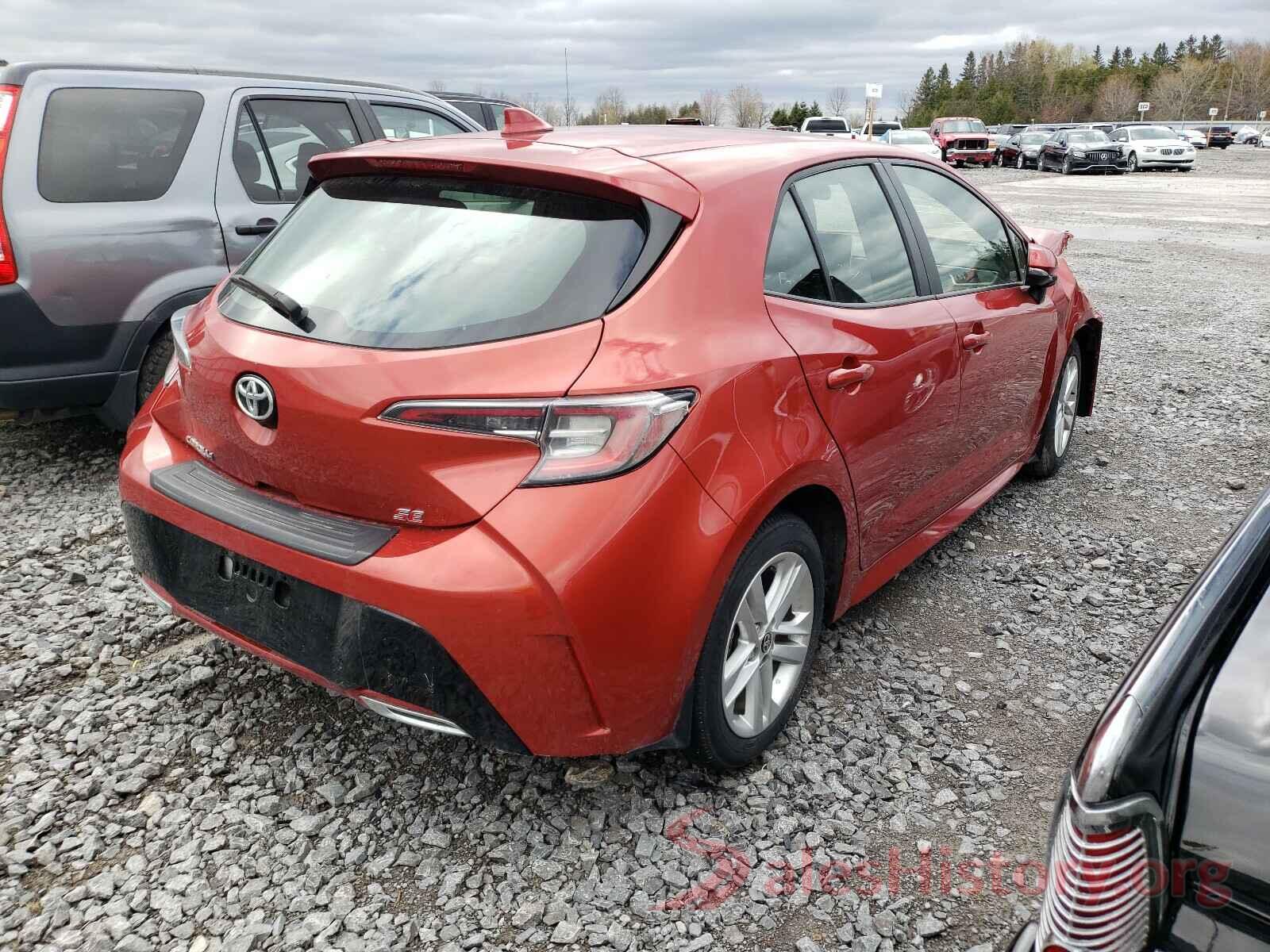 JTNK4RBEXK3062240 2019 TOYOTA COROLLA