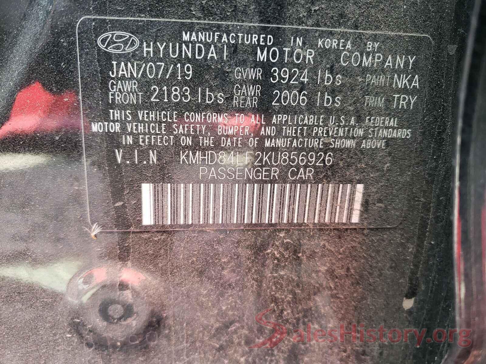 KMHD84LF2KU856926 2019 HYUNDAI ELANTRA