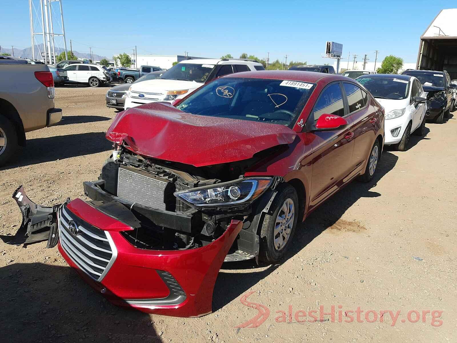 KMHD74LF1HU391633 2017 HYUNDAI ELANTRA