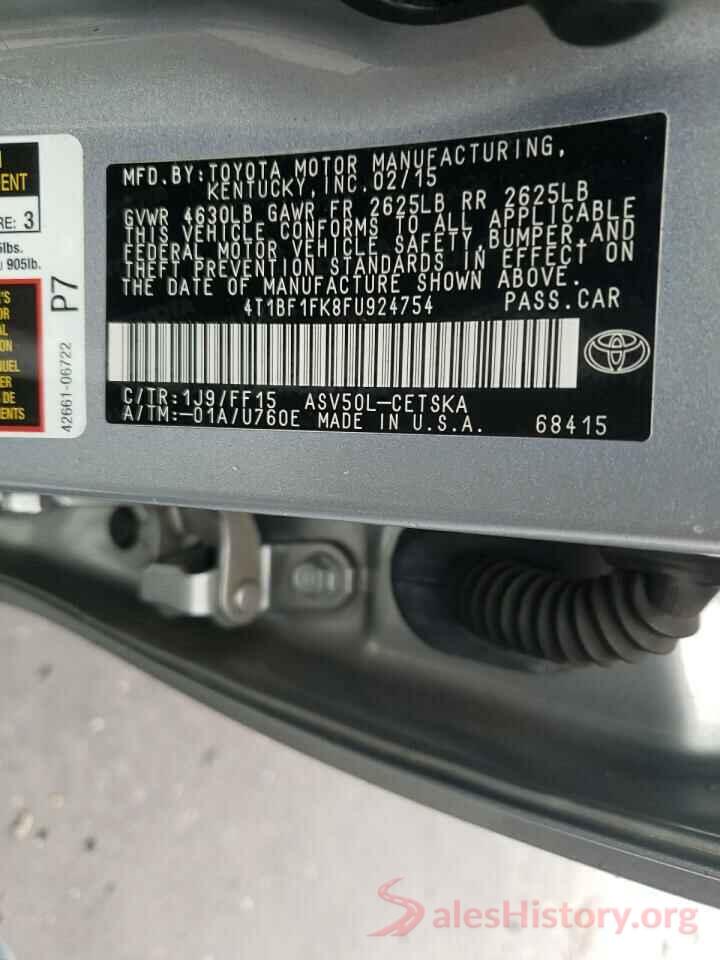 4T1BF1FK8FU924754 2015 TOYOTA CAMRY