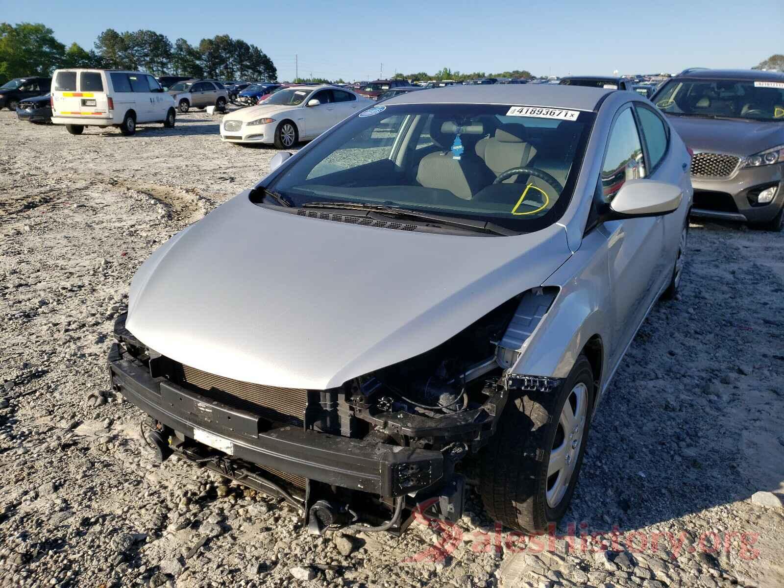 5NPDH4AE8GH692128 2016 HYUNDAI ELANTRA