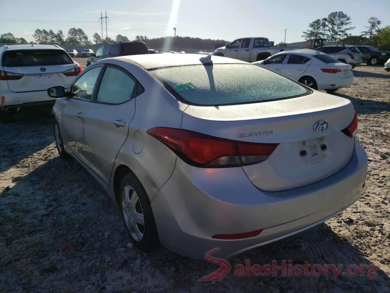 5NPDH4AE8GH692128 2016 HYUNDAI ELANTRA