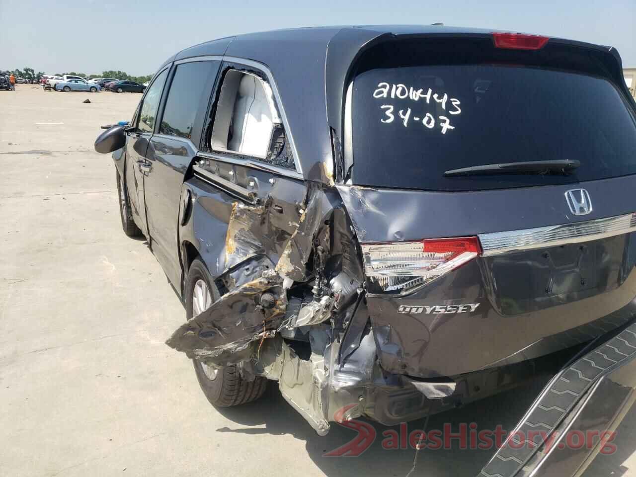 5FNRL5H37HB017854 2017 HONDA ODYSSEY