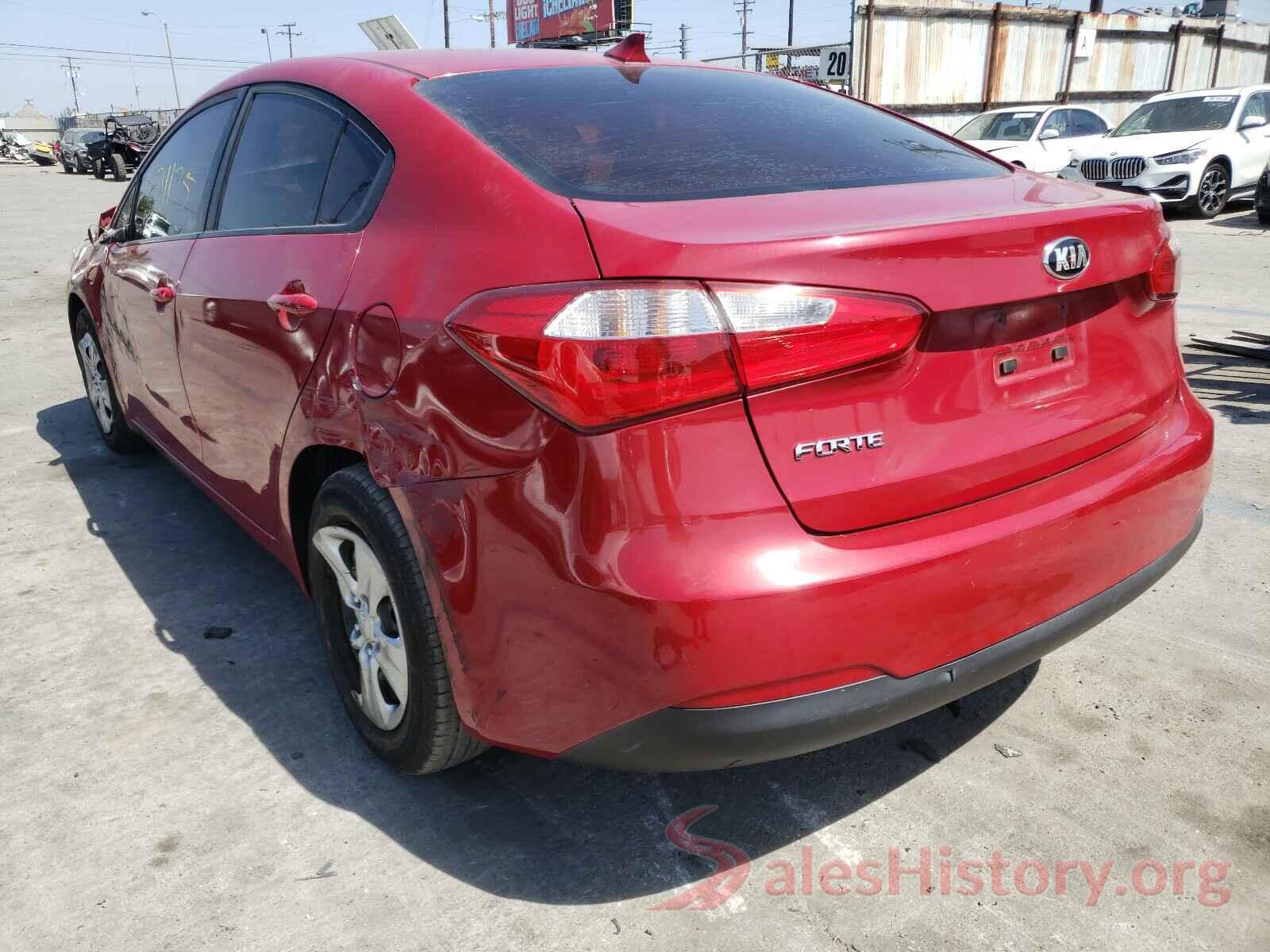 KNAFK4A6XG5526225 2016 KIA FORTE