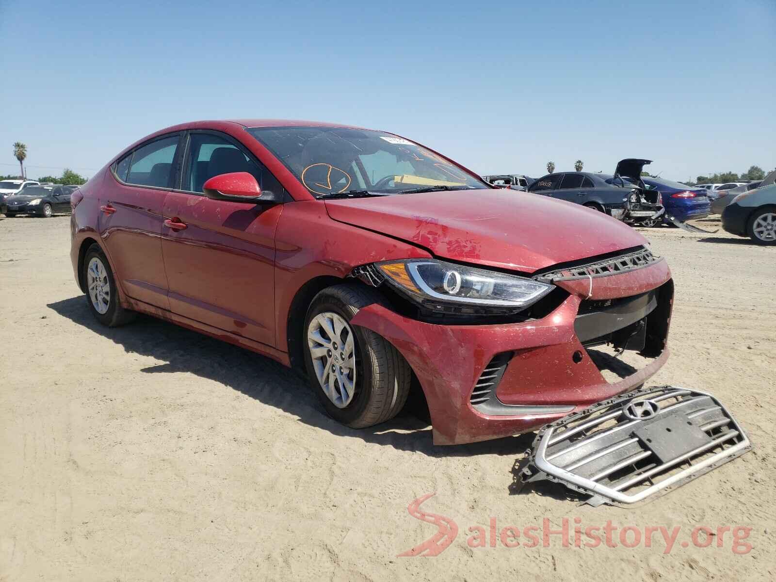 KMHD74LF2HU111900 2017 HYUNDAI ELANTRA