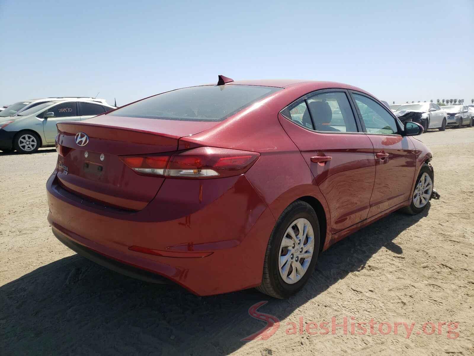 KMHD74LF2HU111900 2017 HYUNDAI ELANTRA