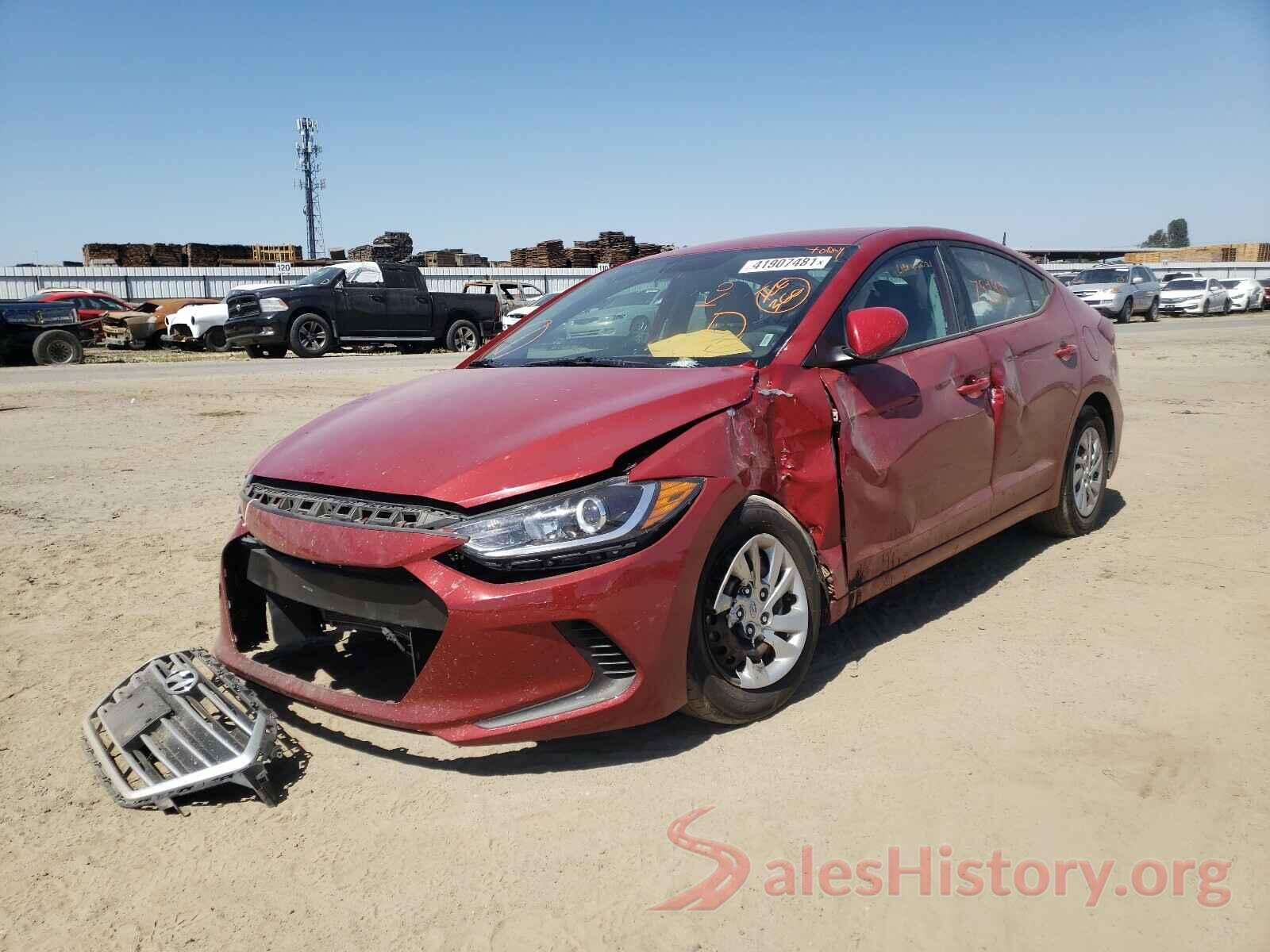 KMHD74LF2HU111900 2017 HYUNDAI ELANTRA