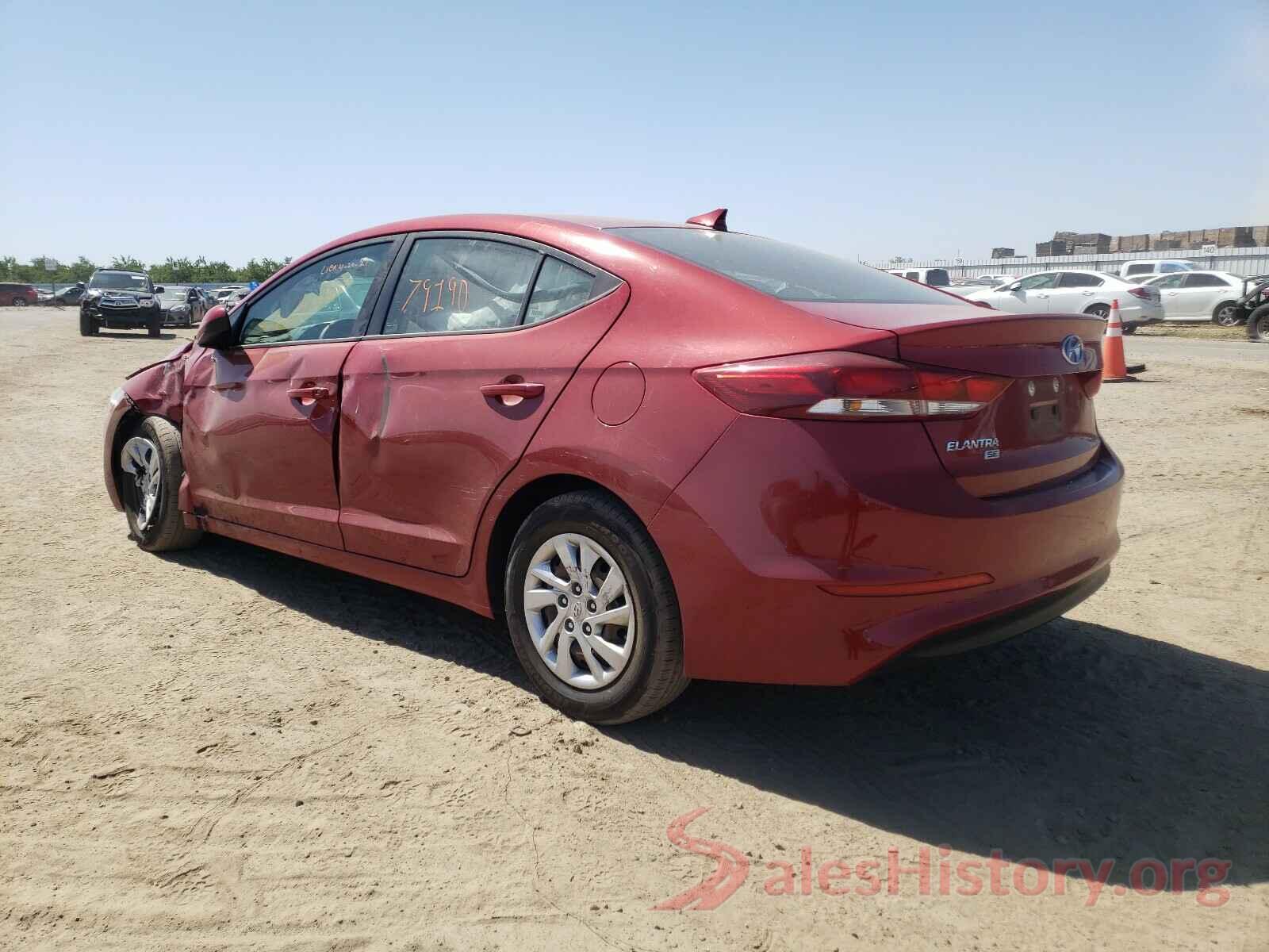 KMHD74LF2HU111900 2017 HYUNDAI ELANTRA