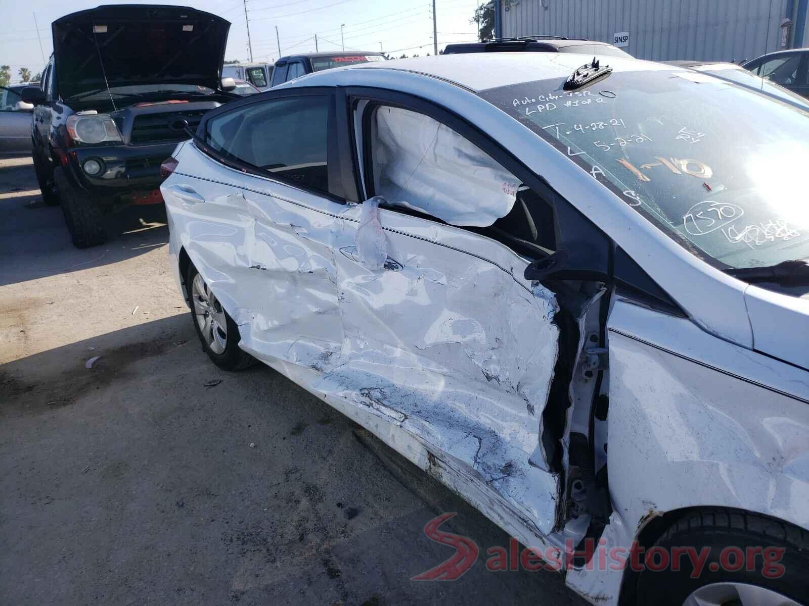 5NPDH4AE4GH767570 2016 HYUNDAI ELANTRA