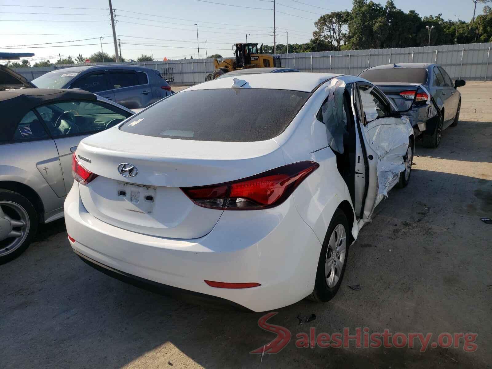 5NPDH4AE4GH767570 2016 HYUNDAI ELANTRA