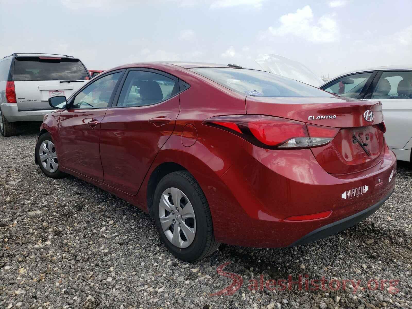 5NPDH4AE2GH665670 2016 HYUNDAI ELANTRA