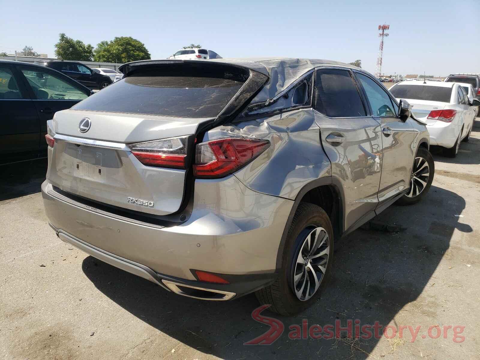 2T2AZMAA1LC177610 2020 LEXUS RX350