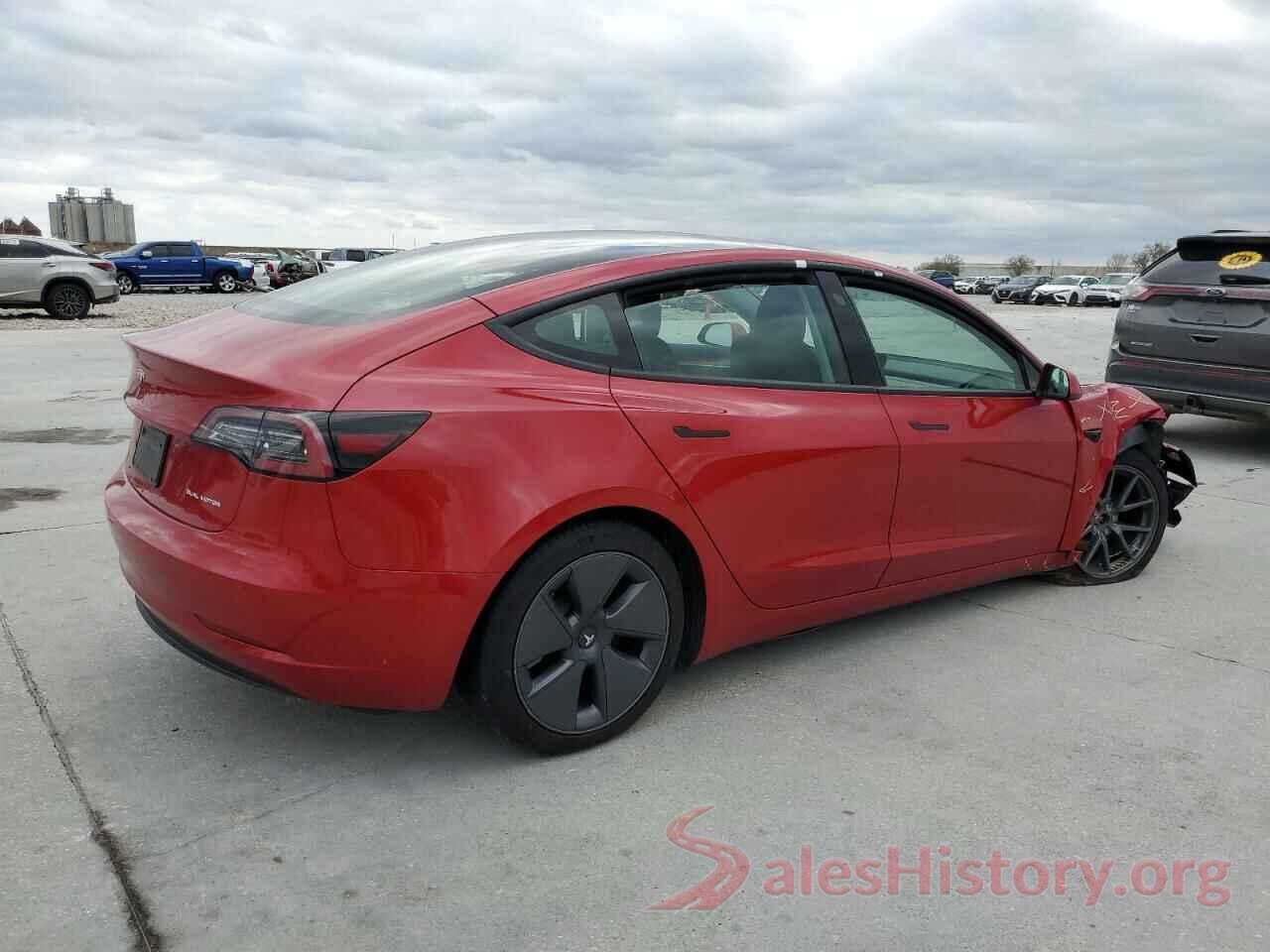 5YJ3E1EB8NF187866 2022 TESLA MODEL 3