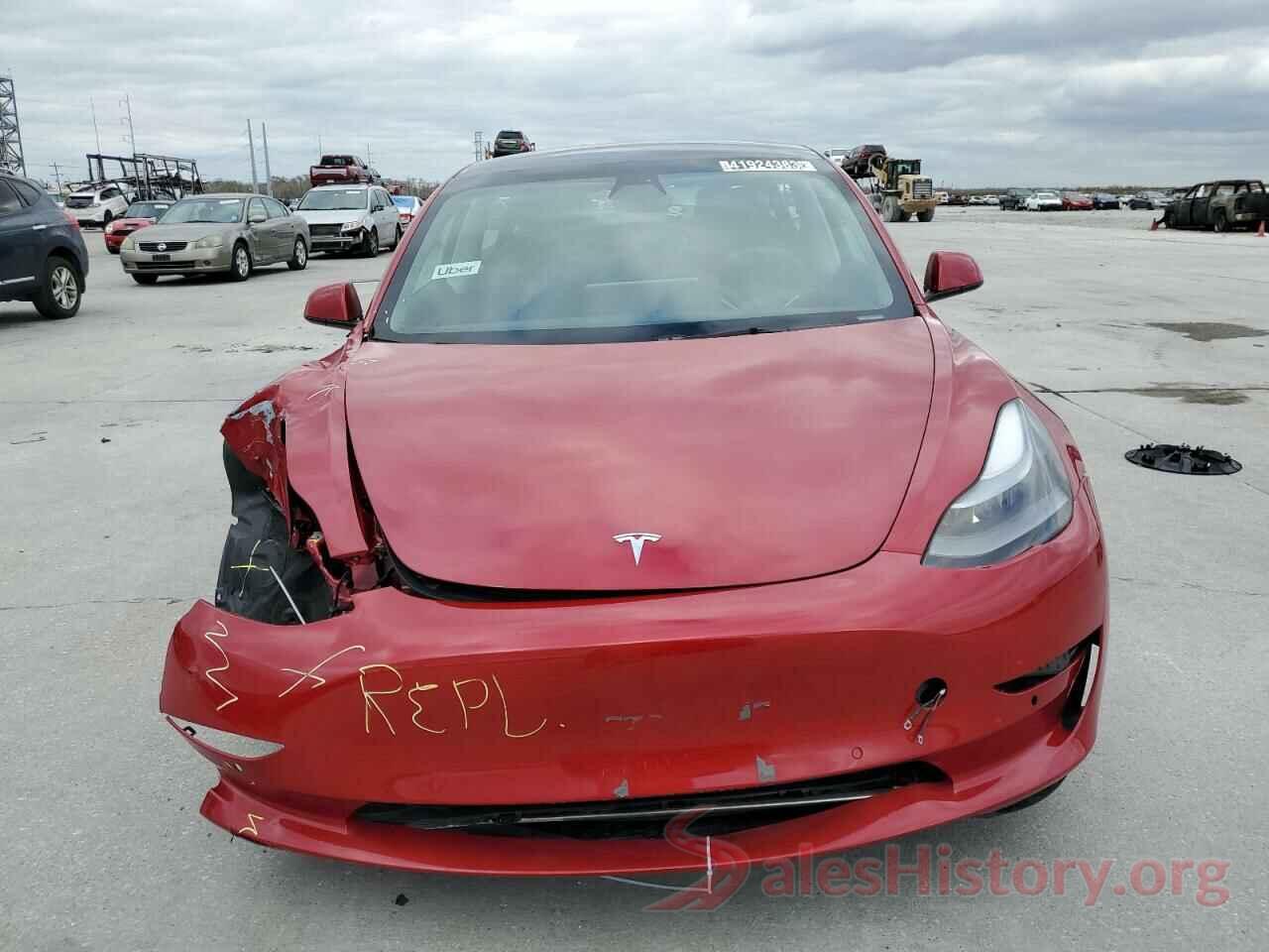 5YJ3E1EB8NF187866 2022 TESLA MODEL 3