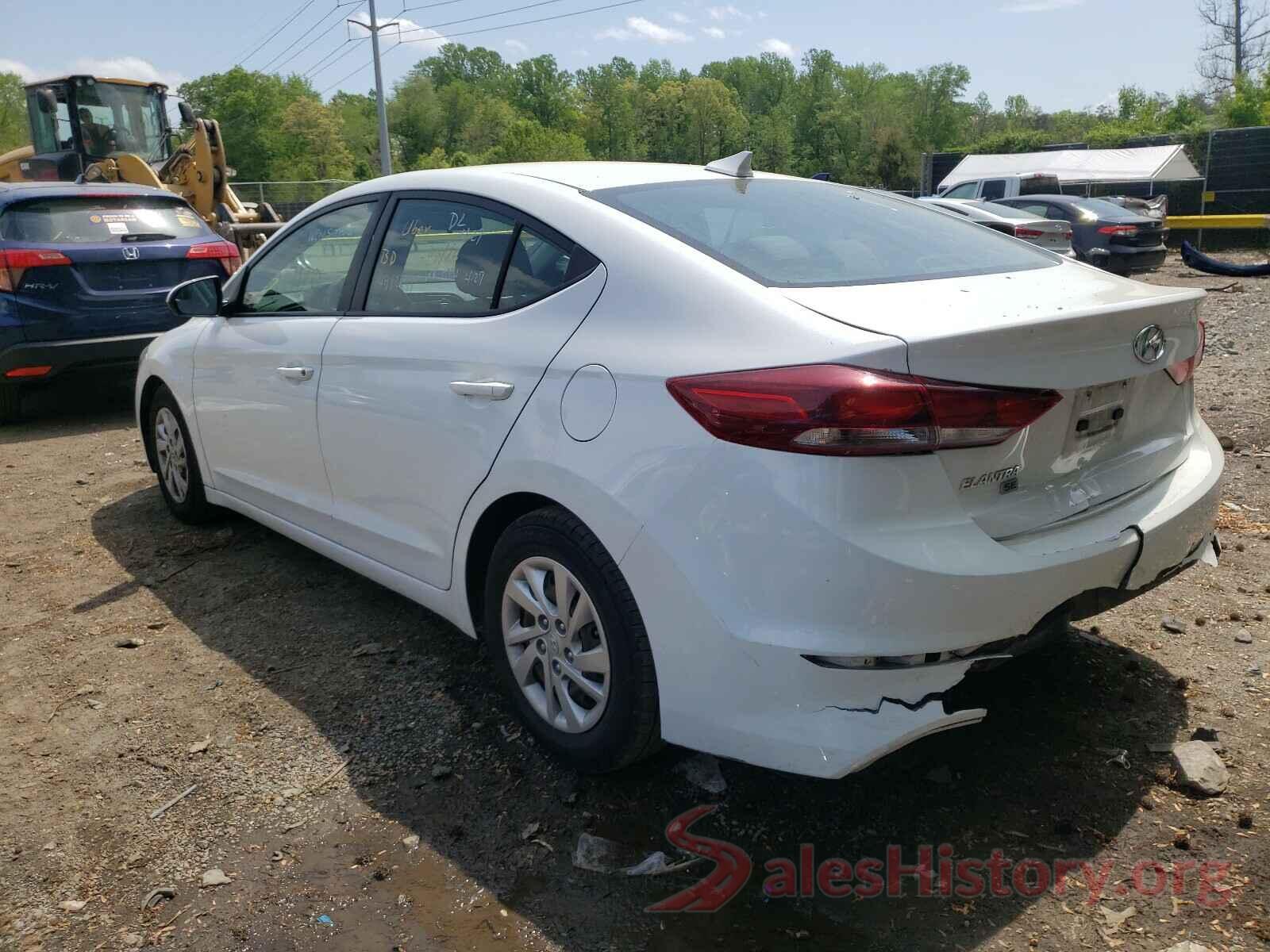 5NPD74LF8HH129512 2017 HYUNDAI ELANTRA