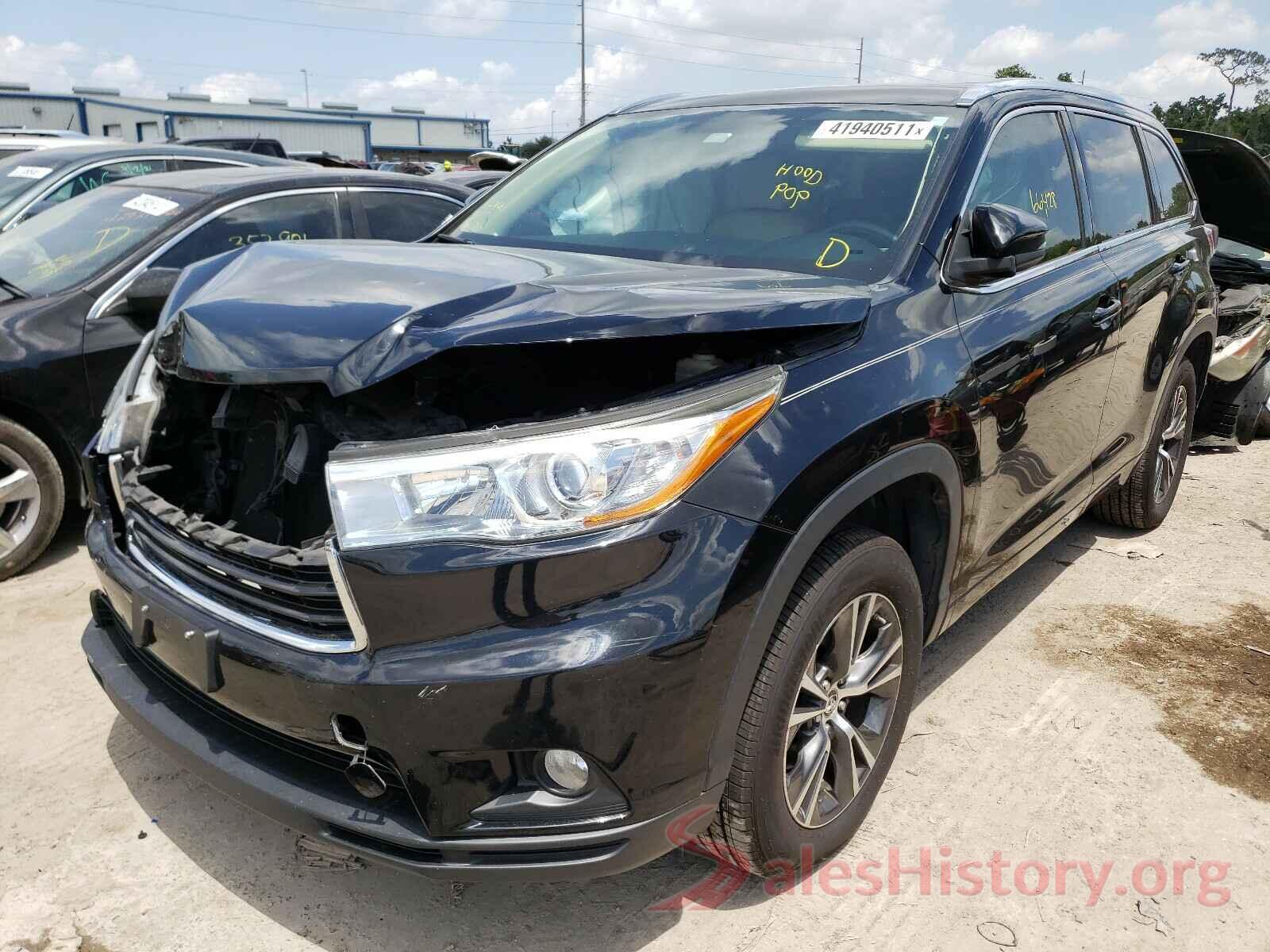 5TDKKRFH6GS505892 2016 TOYOTA HIGHLANDER