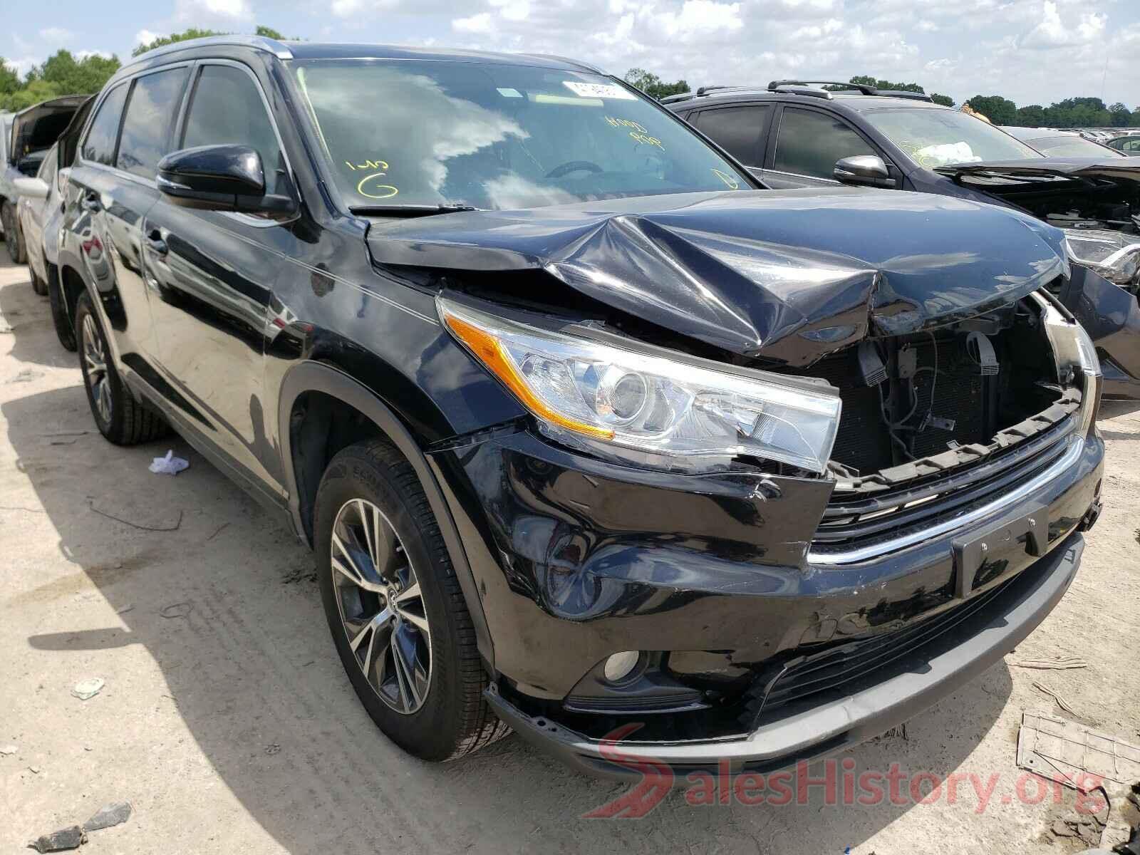 5TDKKRFH6GS505892 2016 TOYOTA HIGHLANDER