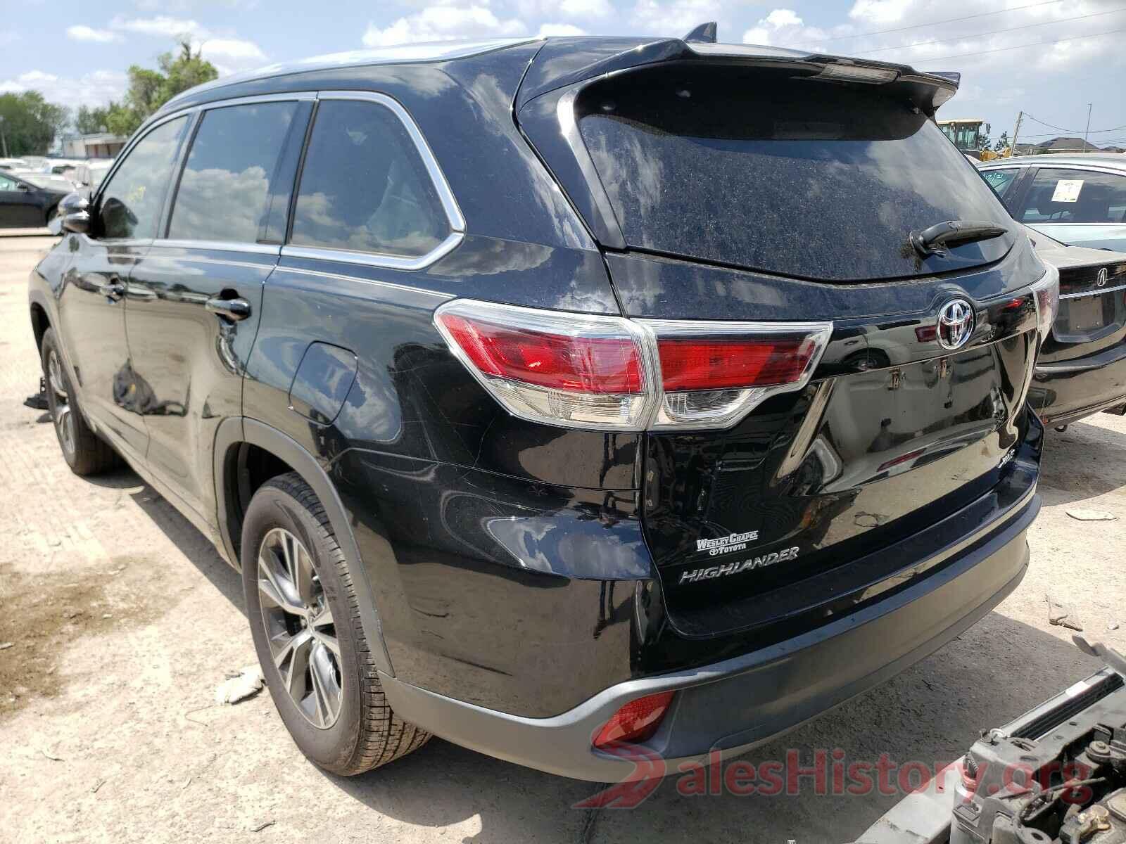 5TDKKRFH6GS505892 2016 TOYOTA HIGHLANDER