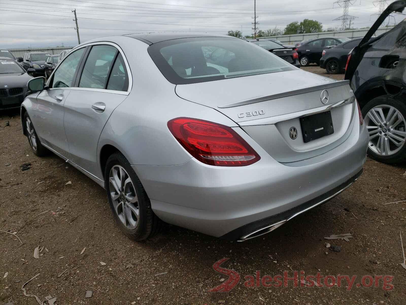 55SWF4KB2HU221612 2017 MERCEDES-BENZ C CLASS