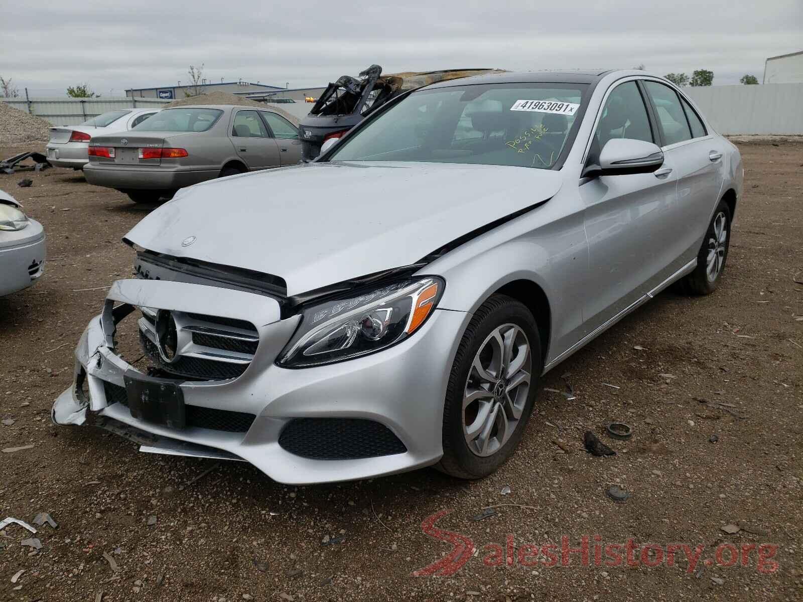 55SWF4KB2HU221612 2017 MERCEDES-BENZ C CLASS