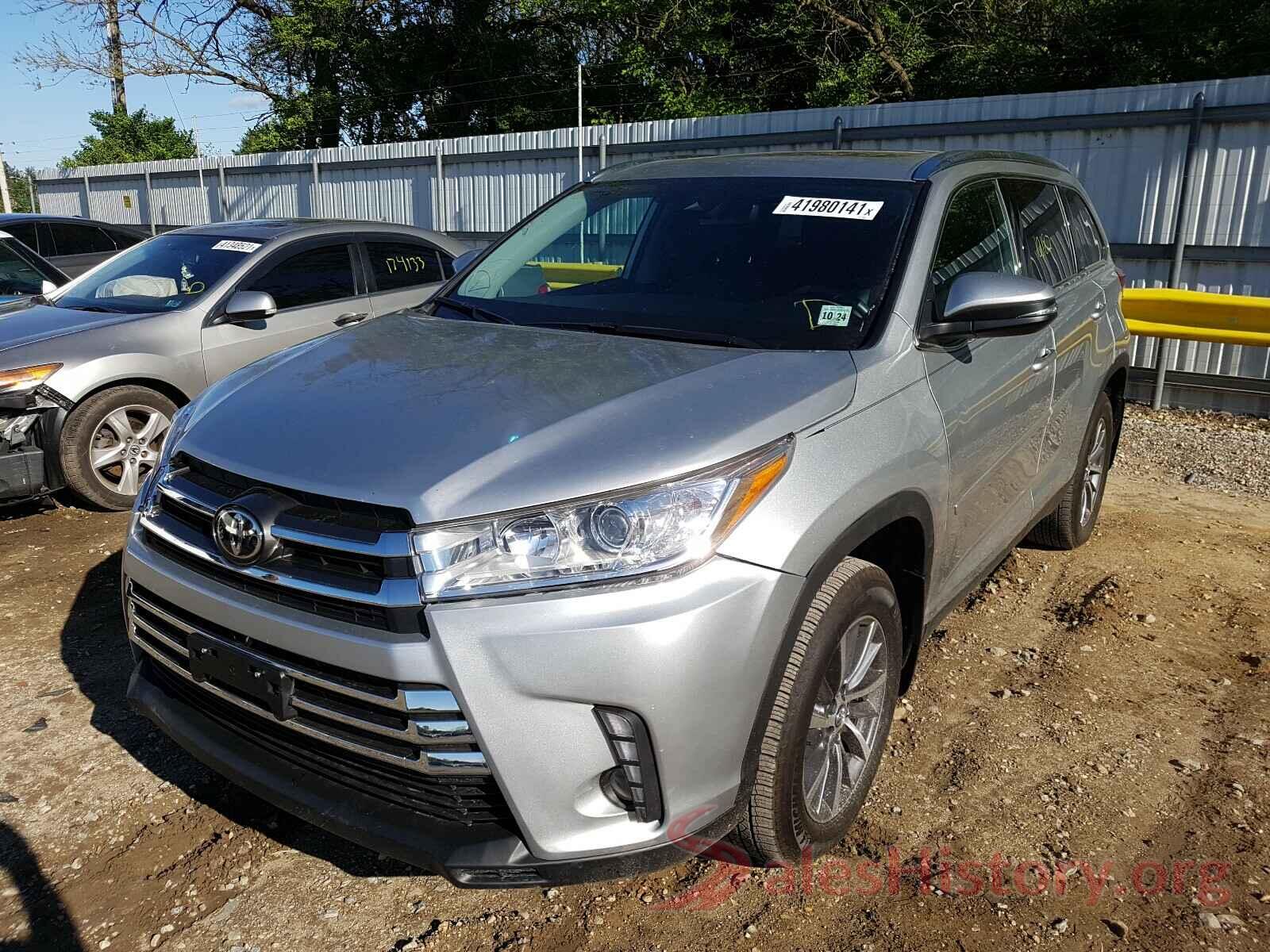 5TDJZRFH6KS734282 2019 TOYOTA HIGHLANDER