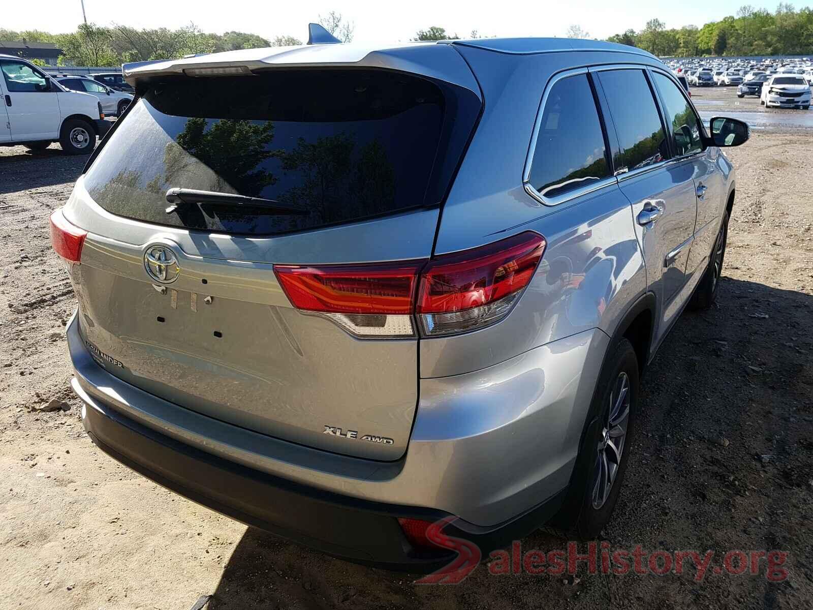 5TDJZRFH6KS734282 2019 TOYOTA HIGHLANDER