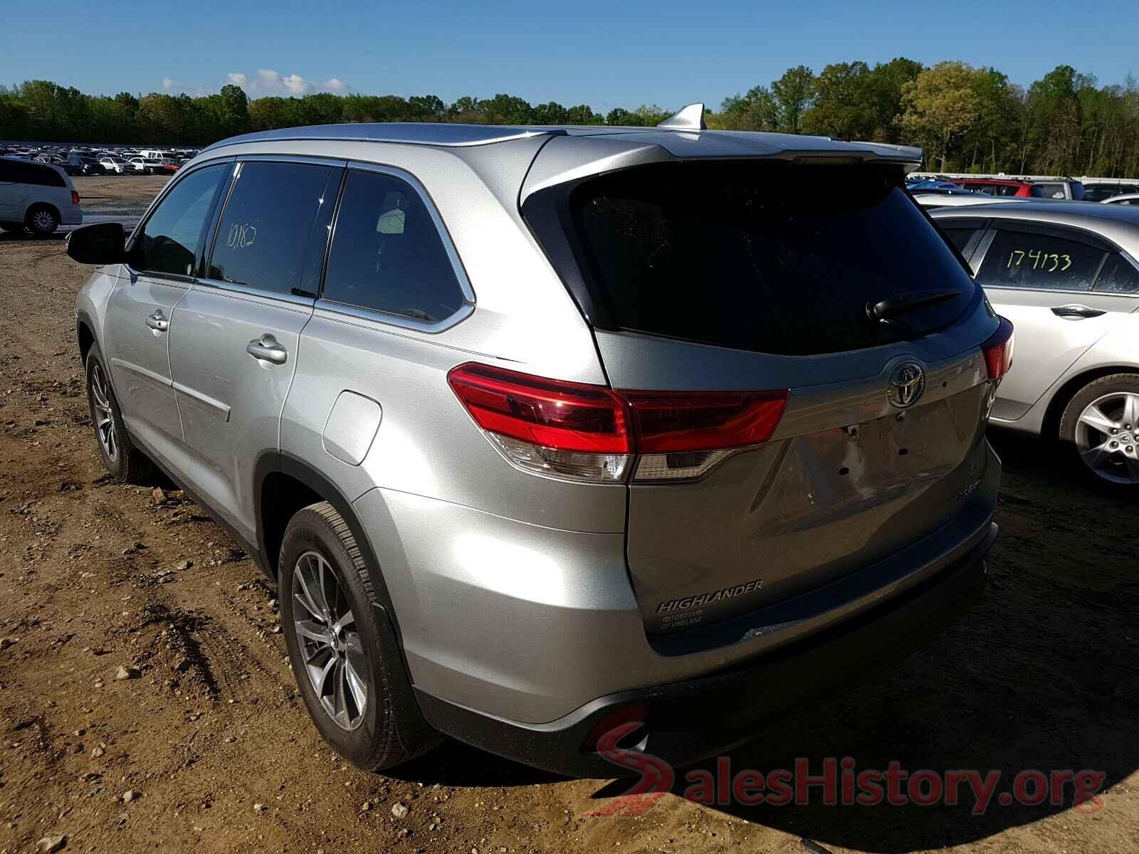 5TDJZRFH6KS734282 2019 TOYOTA HIGHLANDER