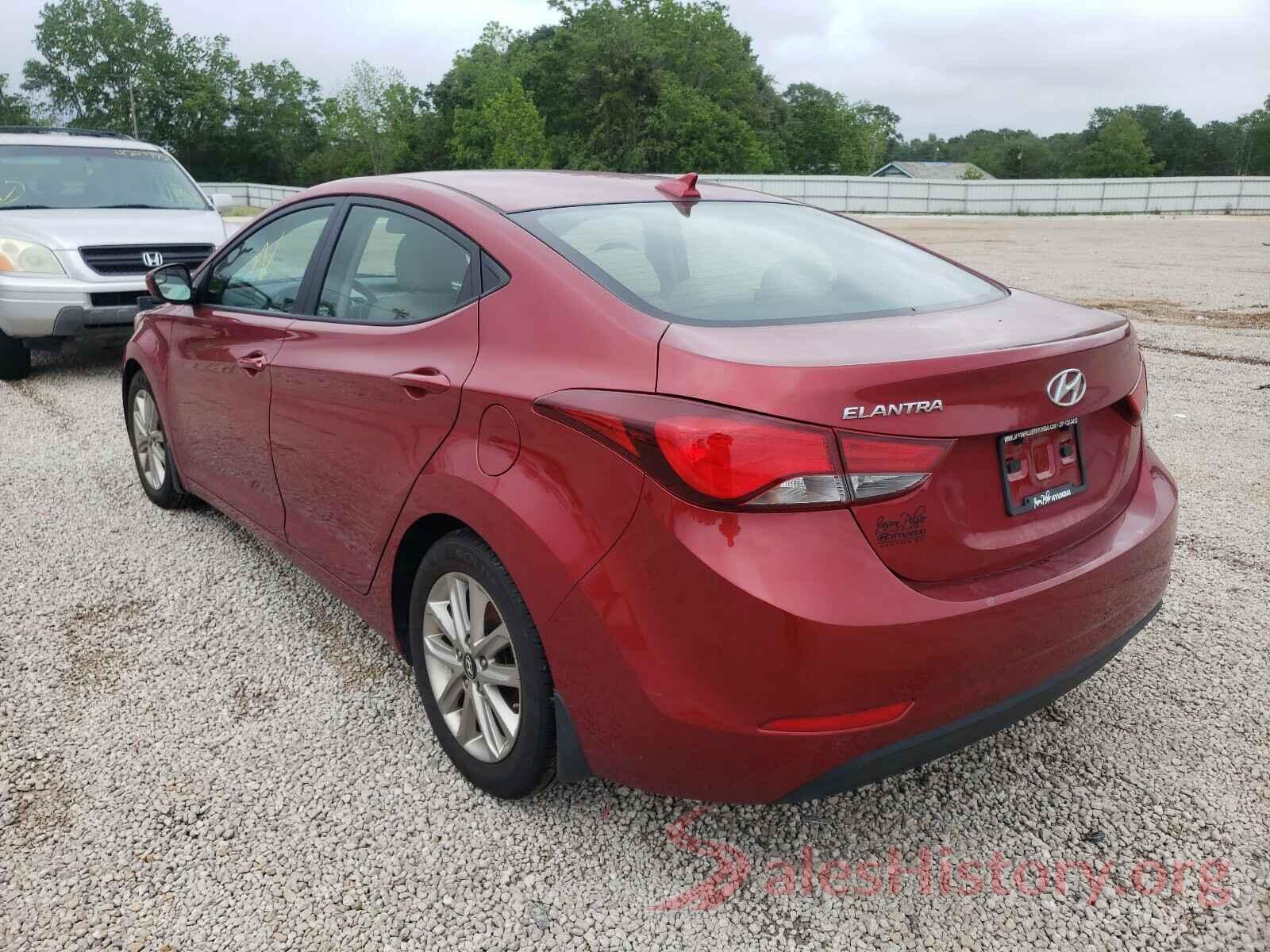 5NPDH4AE6GH729970 2016 HYUNDAI ELANTRA