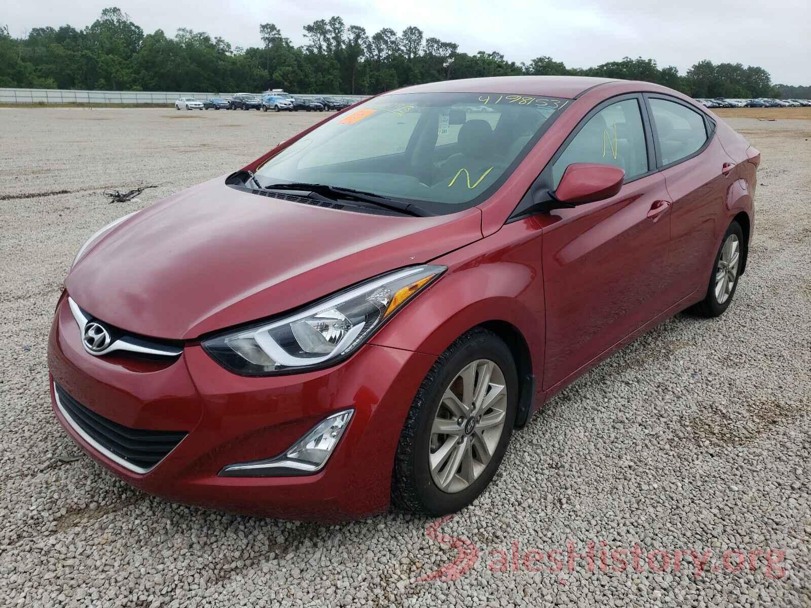 5NPDH4AE6GH729970 2016 HYUNDAI ELANTRA