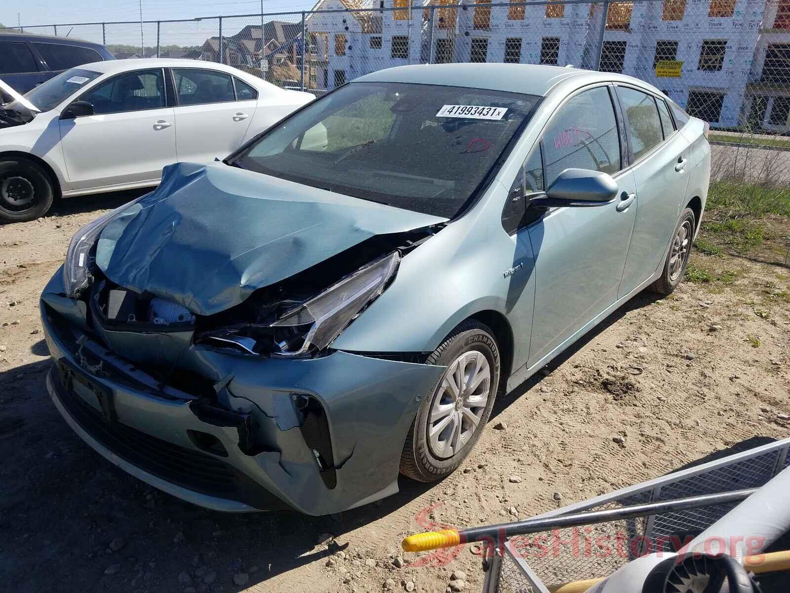 JTDKARFU0K3087775 2019 TOYOTA PRIUS