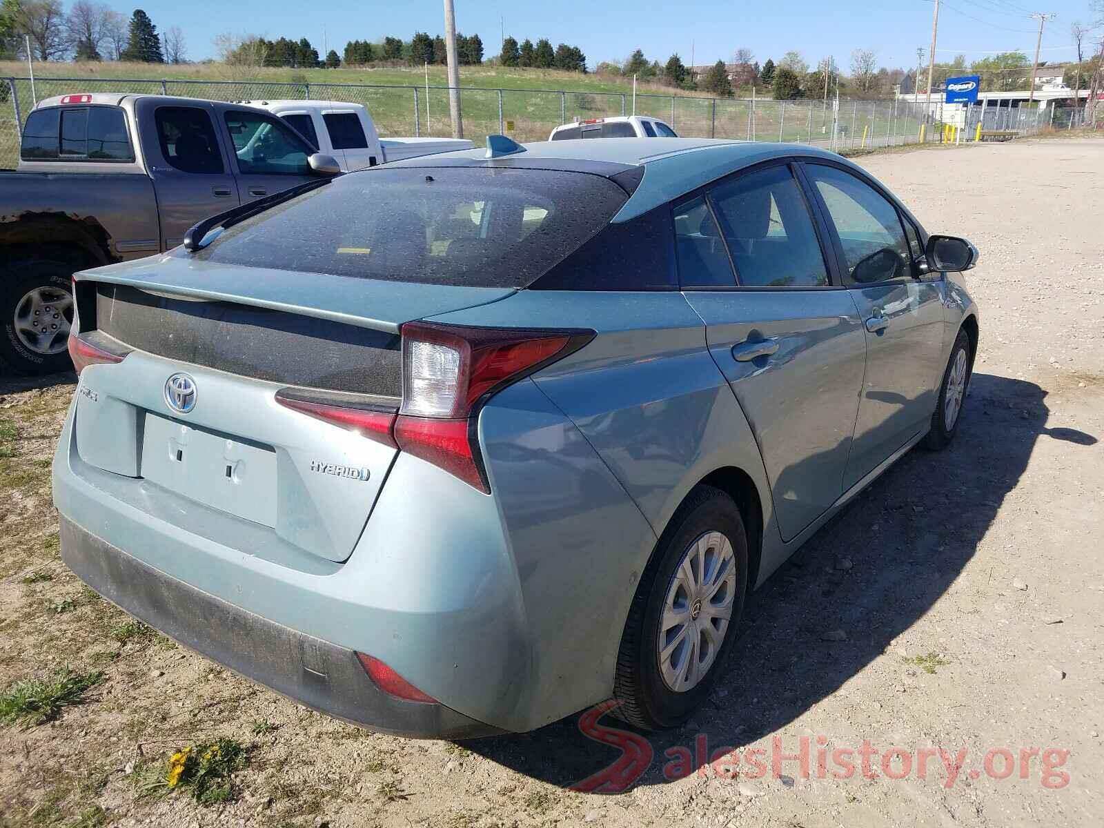 JTDKARFU0K3087775 2019 TOYOTA PRIUS