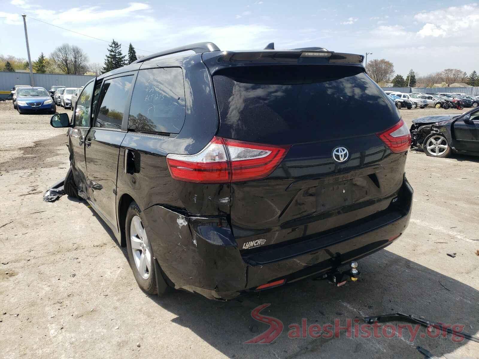 5TDKZ3DCXJS948571 2018 TOYOTA SIENNA