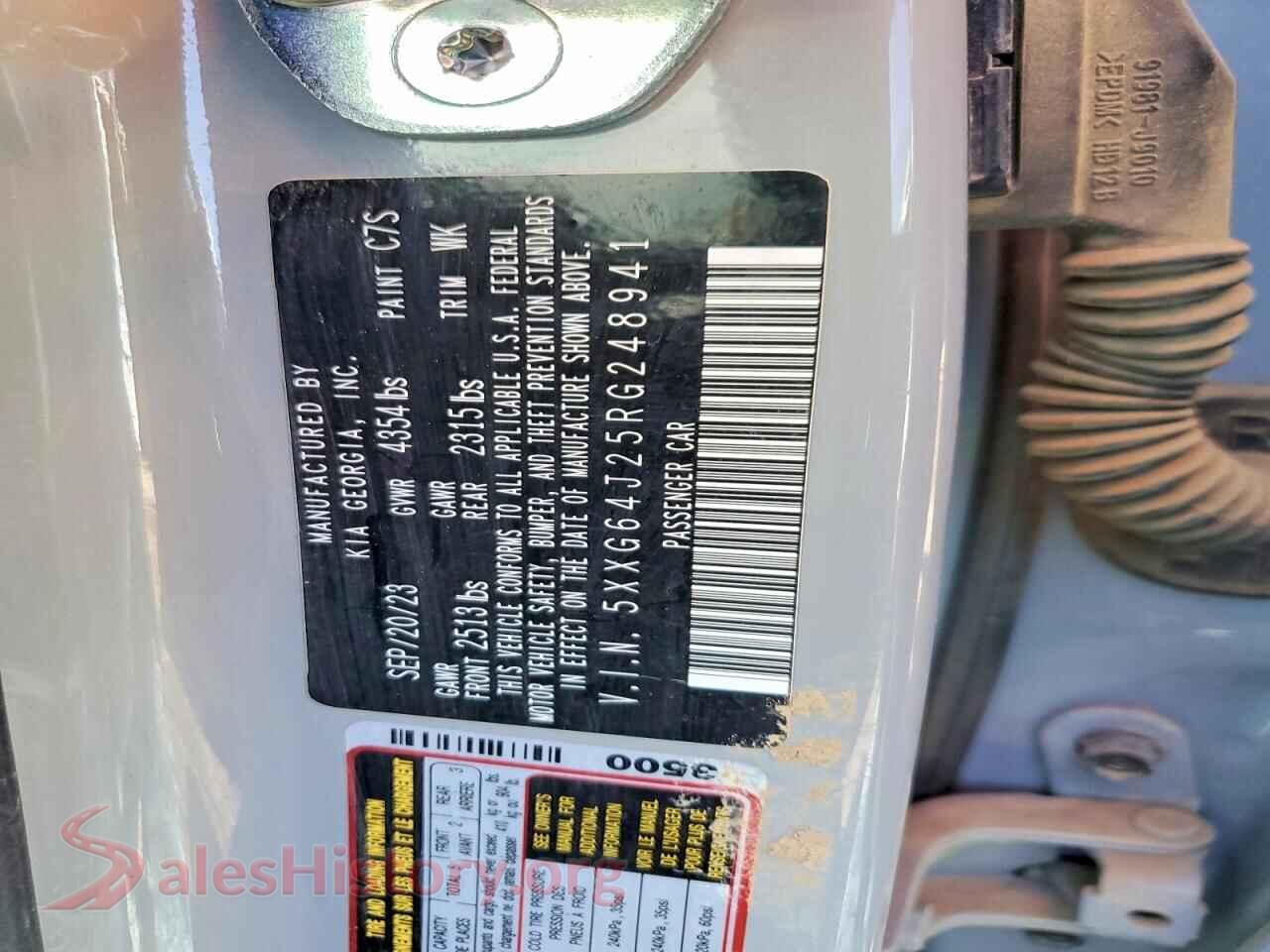 2024 KIA K5 VIN 5XXG64J25RG248941, wheel and tire