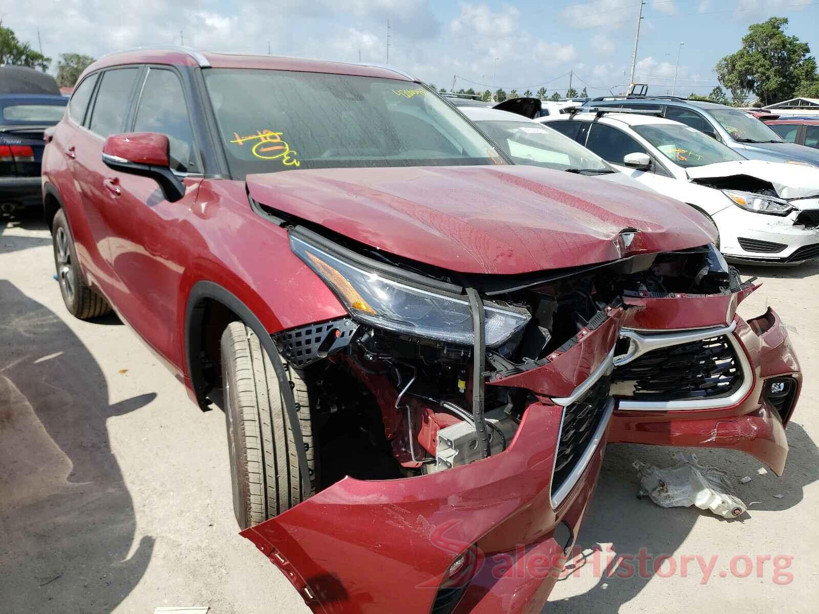 5TDGZRAHXMS048587 2021 TOYOTA HIGHLANDER